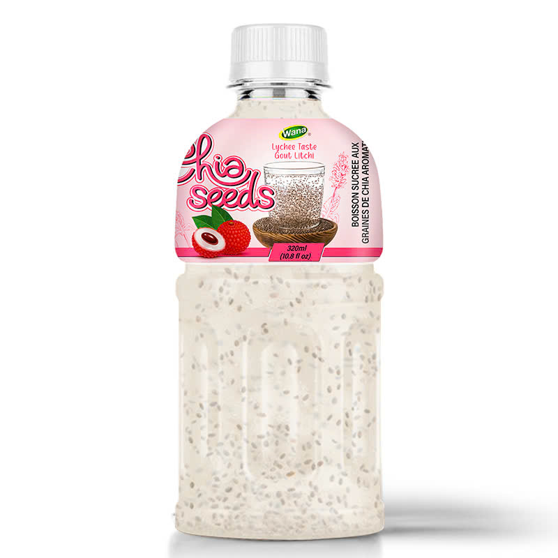 Chia seed drink with Lychee flavor