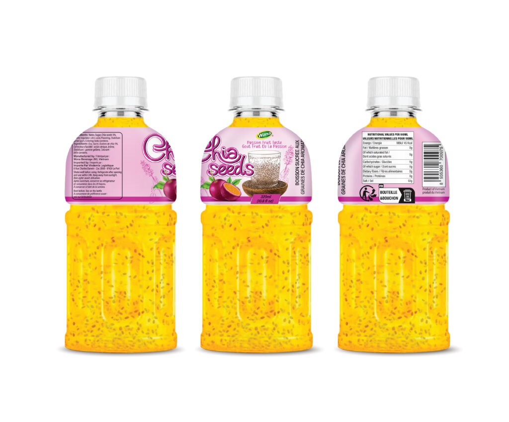 chia seed drink passion flavor