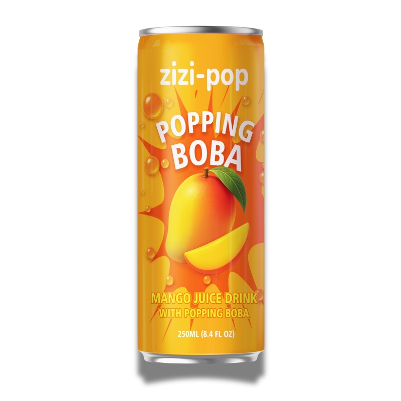 Popping Boba Drink with Mango