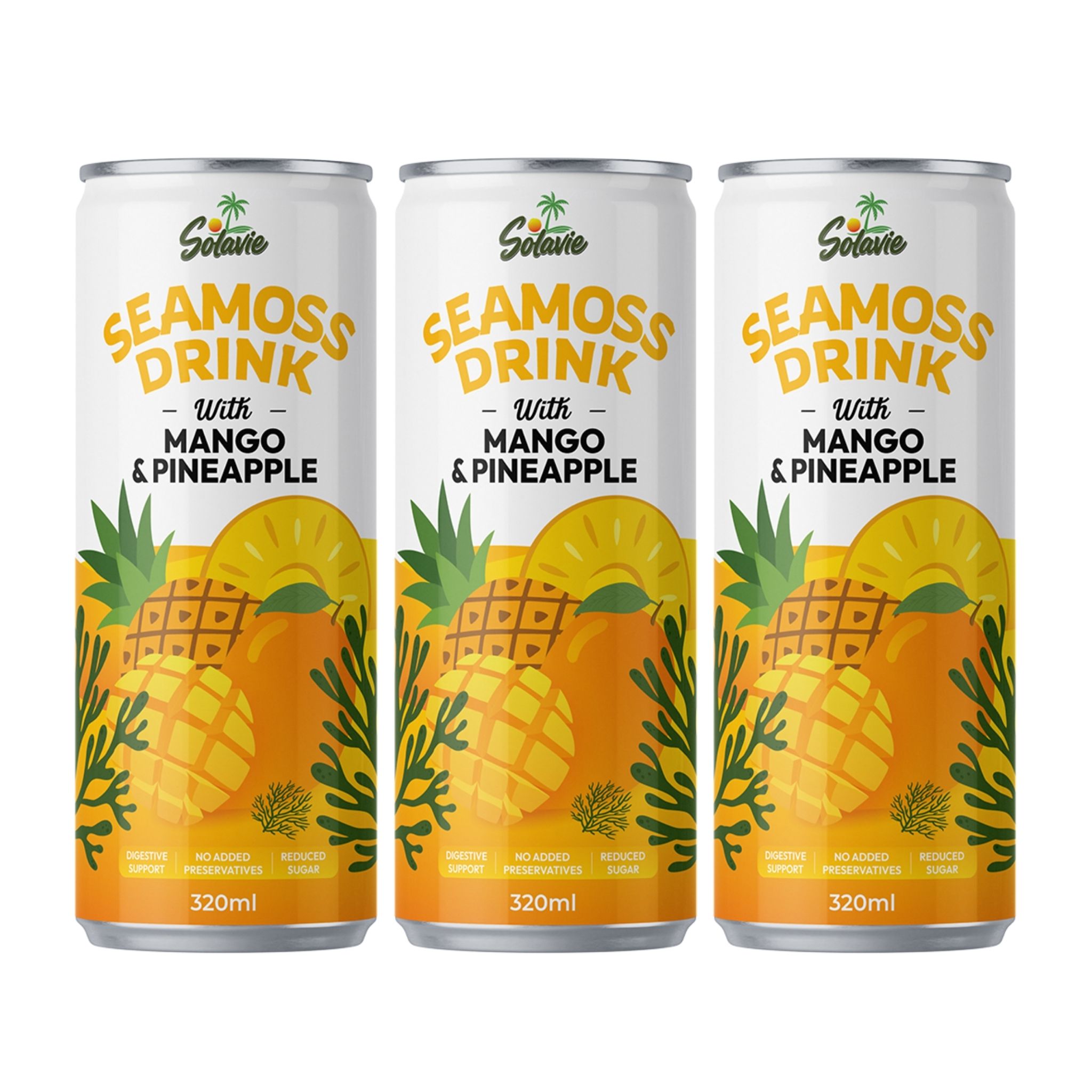 Solavie Seamoss Drink – Mango & Pineapple Juice