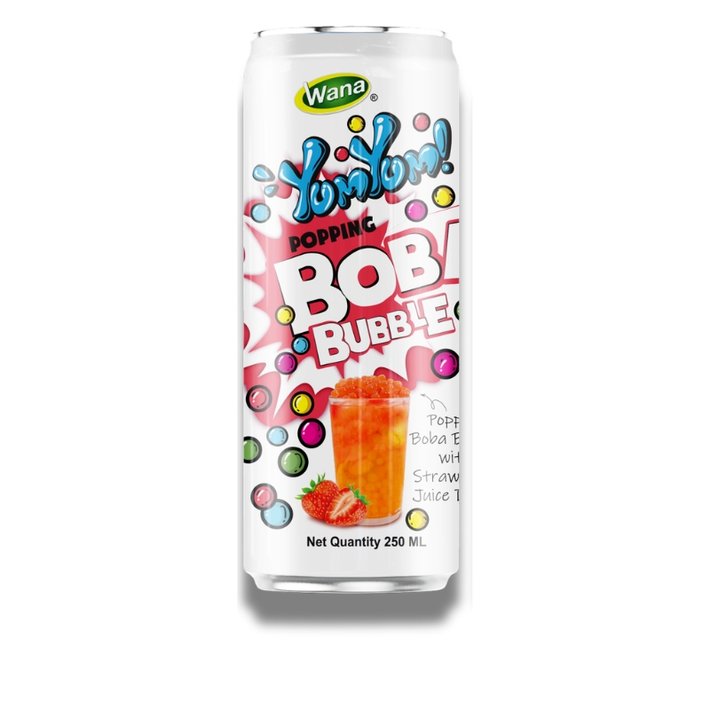 10% Popping Bubble Boba With 30% Strawberry Juice