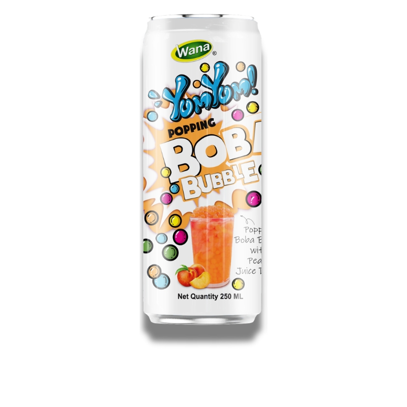 10% Popping Bubble Boba With 30% Peach Juice