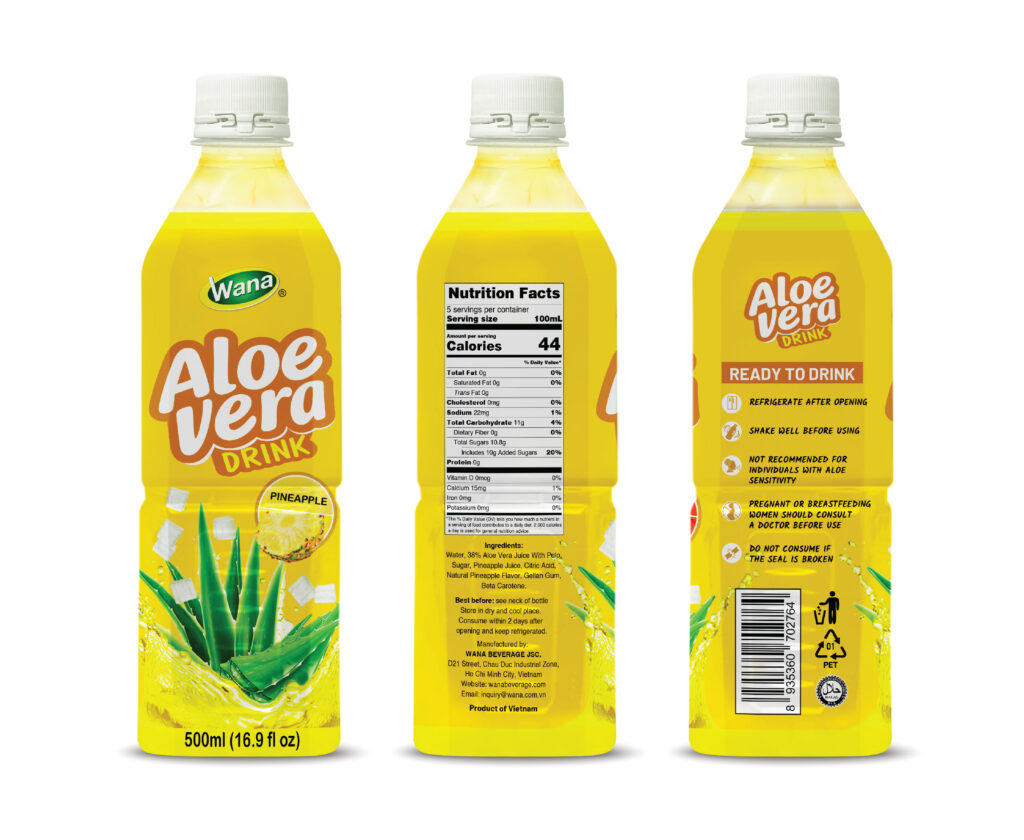 aloe vera drink pineapple flavor