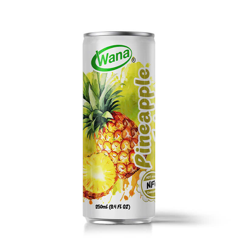 Wana Pineapple Juice Drinks 250ml Canned