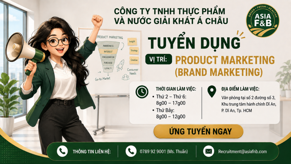 TUYỂN DỤNG PRODUCT MARKETING SPECIALIST