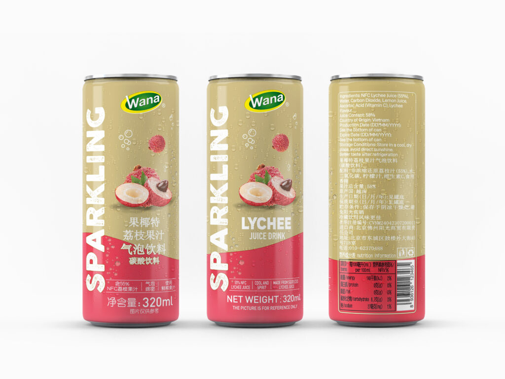 sparkling fruit juice lychee 