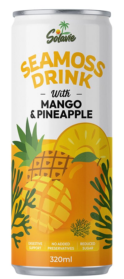 Solavie Seamoss Drink - Mango & Pineapple Flavor