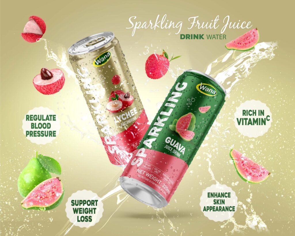 sparkling fruit juice lychee