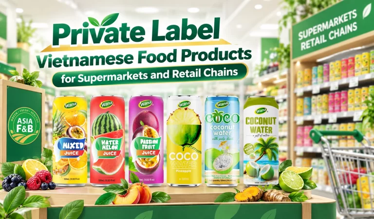 Private Label Vietnamese Food Products for Supermarkets and Retail Chains