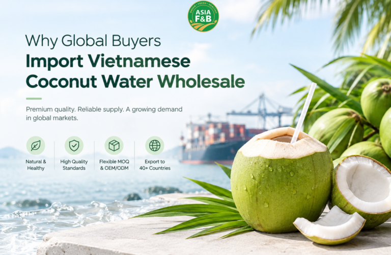 Why Global Buyers Import Vietnamese Coconut Water Wholesale